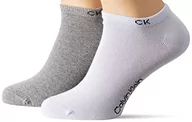 Skarpetki męskie - Calvin Klein Męskie skarpety do sneakersów, 2 pary, jasnoniebieskie, 43/46, jasnoniebieski - miniaturka - grafika 1
