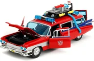 Samochody i pojazdy dla dzieci - Cadillac Ambulance Ecto‑1 1959 Ghostbusters Transformers 1:24 Jada - miniaturka - grafika 1