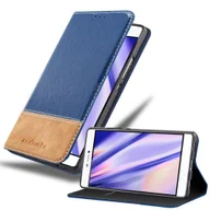 Etui i futerały do telefonów - Etui Cadorabo do Huawei P8 w kolorze NIEBIESKIM BRĄZOWYM Etui na telefon komórkowy z magnetycznym zamknięciem, funkcją podstawki i miejscem na kartę Etui Etui ochronne Etui z klapką w stylu książki - miniaturka - grafika 1