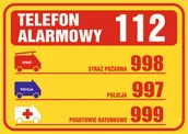Akcesoria BHP - Tablica TELEFONY ALARMOWE 25x35cm PCV 1mm - miniaturka - grafika 1