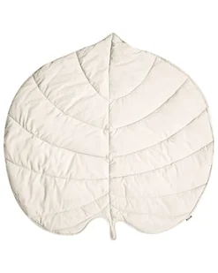 Mata do zabawy liść 110 x 110 cm złamana biel EOLIA - Maty edukacyjne - miniaturka - grafika 1