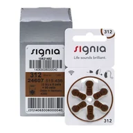 Baterie i akcesoria - SIGNIA 312 - 60 szt Baterie do aparatów słuchowych - miniaturka - grafika 1