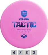 Zabawki i gry sportowe - Tactic Diskgolfo diskas Midrange Driver SOFT EXO TACTIC Evolution Pink - miniaturka - grafika 1