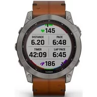 Smartwatch - Garmin Fenix 7X Solar Brązowy - miniaturka - grafika 1