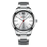 Zegarki męskie - Srebrny zegarek męski bransoleta duży solidny Perfect M115 - miniaturka - grafika 1