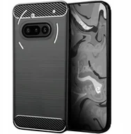 Etui i futerały do telefonów - Etui do Nothing Phone 3A Czarne, Pancerne, Karbon, Pokrowiec, Plecki - miniaturka - grafika 1