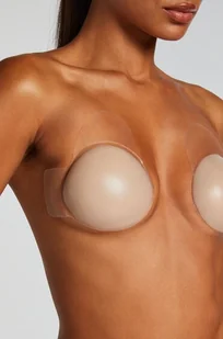Hunkemöller Przyklejane miseczki unoszące biust Beżowy - Akcesoria do bielizny - miniaturka - grafika 1