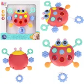 Zabawki interaktywne dla dzieci - SENSORYCZNA BIEDRONKA KOLORY KSZTAŁTY MANIPULACYJNA BAM BAM - miniaturka - grafika 1