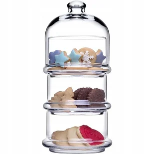 Pojemnik szklany Villa Patisserie 230 ml 3 części - Pojemniki kuchenne - miniaturka - grafika 1