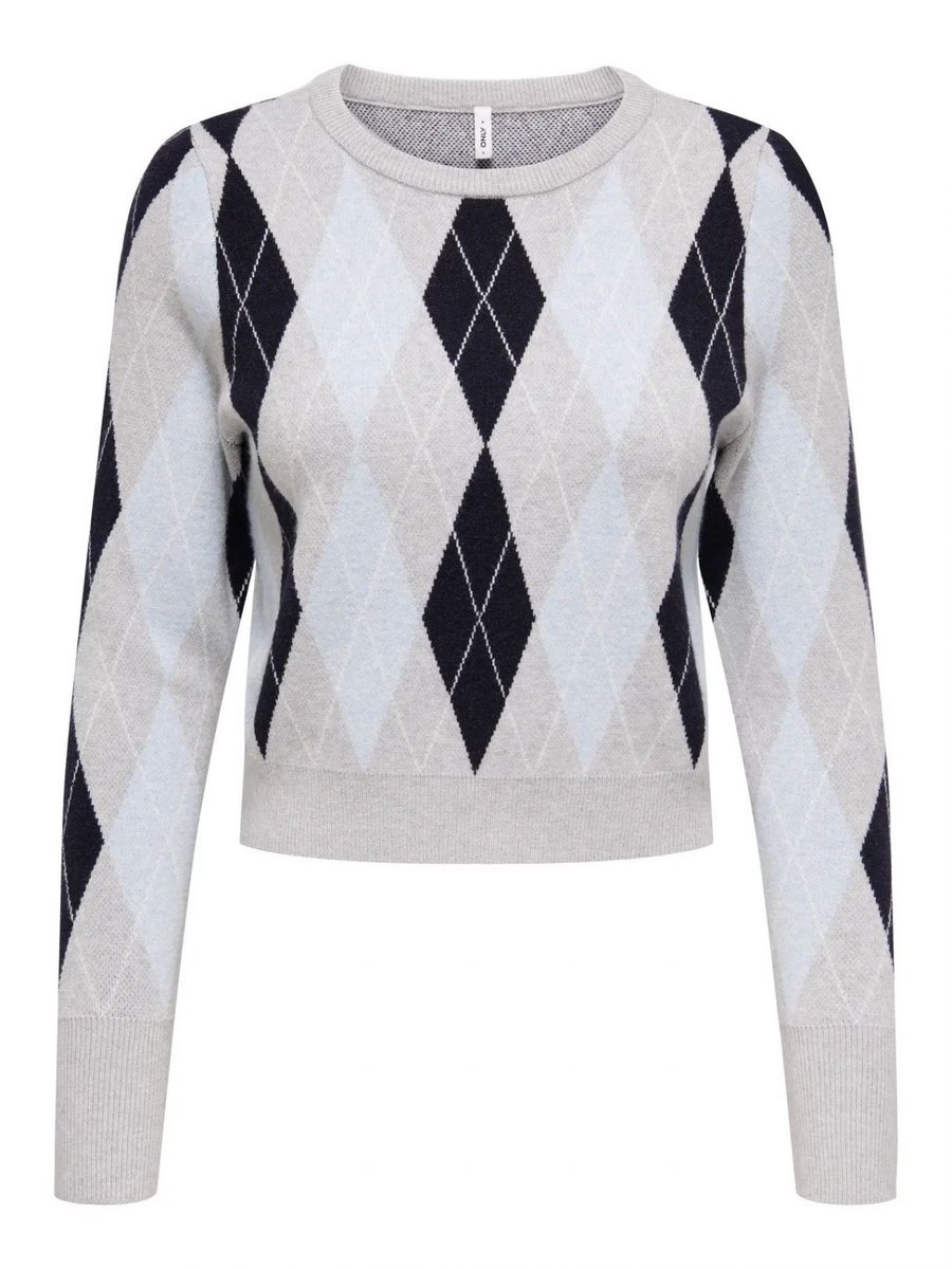 maglie donna only 15367655 onlibi light grey melange