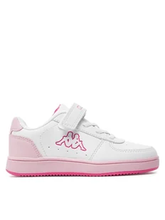 Kappa Sneakersy Logo Malone Ev Kid 36185LW Biały - Buty dla dziewczynek - miniaturka - grafika 1