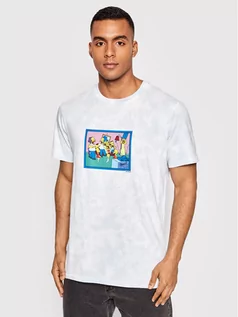Koszulki męskie - Billabong T-Shirt SIMPSONS Couch Gag C1SS74 BIP2 Biały Regular Fit - grafika 1