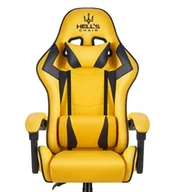 Fotele gamingowe - Fotel gamingowy Hell's Chair HC-1007 Yellow Żółty Cyber - miniaturka - grafika 1