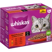 Mokra karma dla kotów - Whiskas 1+ Adult, saszetki, 12 x 85 g - Wybór dań klasycznych w sosie - miniaturka - grafika 1