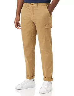 Tommy Hilfiger Męskie spodnie Chelsea Cargo Satin GMD tkane, Wieś khaki, 34W / 32L - Spodenki męskie - miniaturka - grafika 1