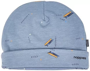 Noppies Baby Baby-Chłopcy Boys Julich Allover Print czapka beanie, China Blue-P965, 3M-6M - Czapki dla dzieci - miniaturka - grafika 1