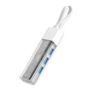 Huby USB - Koncentrator ROLINE USB 3.2 Gen 1, 4 porty, kabel połączeniowy hosta typu A+C 14.02.5062 - miniaturka - grafika 1