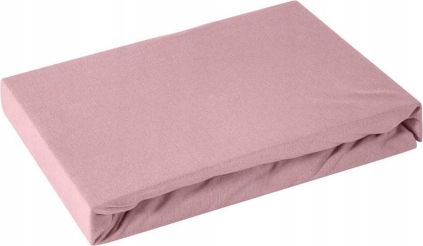 Prześcieradło Jersey Z Gumką 180X220 Pudrowy Róż
