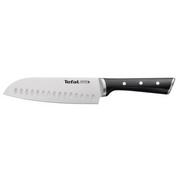 Noże kuchenne - Tefal Ingenio Ice Force nóż Santoku-18 cm, stal nierdzewna/czarna, 39 x 8.2 x 3 cm K23206 - miniaturka - grafika 1