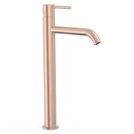 Baterie umywalkowe - Bateria umywalkowa nablatowa Tres Study różowe złoto mat 26230801OPM - miniaturka - grafika 1