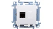 Gniazdka elektryczne - LEDart komputerowe RJ45 pojedyncze białe C51.01/11 Kontakt Simon10 - miniaturka - grafika 1