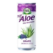 Soki i napoje niegazowane - Pure Plus Napój z aloesem Aloe Vera Drink Winogrono 240 ml - miniaturka - grafika 1