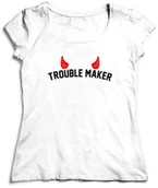 Gadżety dla niej i dla niego - KOSZULKA DAMSKA - TROUBLE MAKER - miniaturka - grafika 1