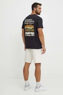 Koszulki męskie - Columbia t-shirt bawełniany kolor czarny wzorzysty - miniaturka - grafika 1