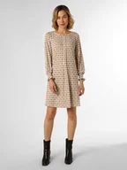 Sukienki - Marc Cain Collections Sukienka damska Kobiety Sztuczne włókno beżowy|wielokolorowy wzorzysty, 44 - miniaturka - grafika 1