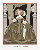 Plakaty - La rose de l’infante: Costume, de Worth from Gazette du Bon Ton., George Barbier - plakat 21x29,7 cm - miniaturka - grafika 1