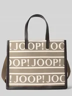 Torebki damskie - Torba shopper z wyhaftowanym logo na całej powierzchni model ‘Aurelia’ - miniaturka - grafika 1