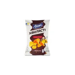 Chipsy ziemniaczane karbowane o smaku kurki "Lyuks" 125g - Chipsy - miniaturka - grafika 1