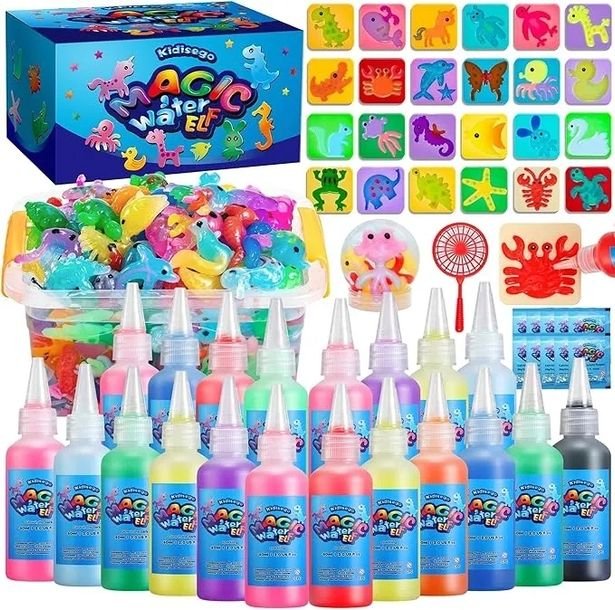 Zestaw Kreatywny Dzieci Edukacyjny DIY Żelowe Magiczne Figurki Wodne Kolory