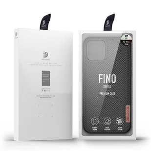 Dux Ducis Fino etui pokrowiec pokryty nylonowym materiałem iPhone 12 Pro Max czarny - Etui i futerały do telefonów - miniaturka - grafika 5