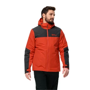 Męska kurtka zimowa Jack Wolfskin JASPER INS JKT M strong red - XL - Kurtki męskie - miniaturka - grafika 1