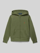 Swetry dla chłopców - Bluza rozpinana o kroju regular fit z wyhaftowanym logo model ‘Tops’ - miniaturka - grafika 1