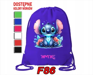 WOREK SZKOLNY NA WF SPORTOWY LILO & STICZ & ANGEL SŁODZIAKI - IMIĘ - Torby szkolne WOREK SZKOLNY NA WF SPORTOWY LILO & STICZ & ANGEL SŁODZIAKI - IMIĘ - Torby szkolne - miniaturka - grafika 1