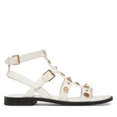 Sandały damskie - Sandały Guess FLJYZZ PEL03 Biały - miniaturka - grafika 1