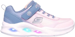 Skechers buty dziecięce S-Lights: Sola Glow - Ombre Deluxe 303714L GYLP gray 33 - Buty dla dziewczynek - miniaturka - grafika 1