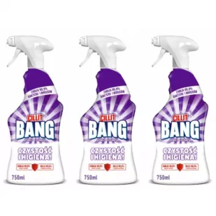 Cillit Bang Cleanliness & Hygiene Uniwersalny środek czyszczący Czystość i Higiena zestaw 3 x 750 ml - Środki do prania - miniaturka - grafika 1