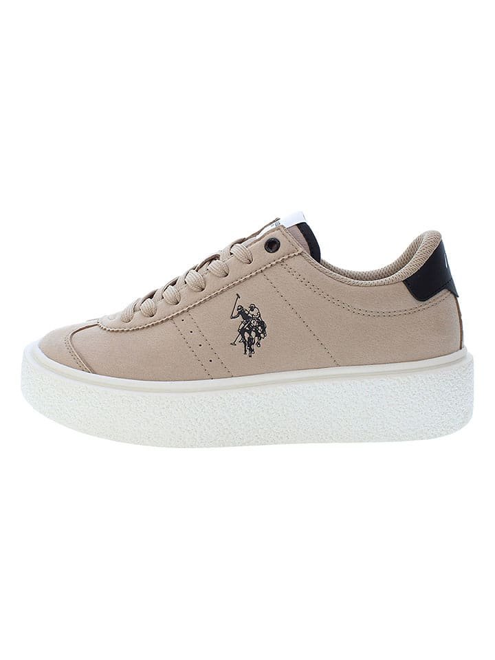 U.S. Polo Assn. Sneakersy w kolorze beżowym