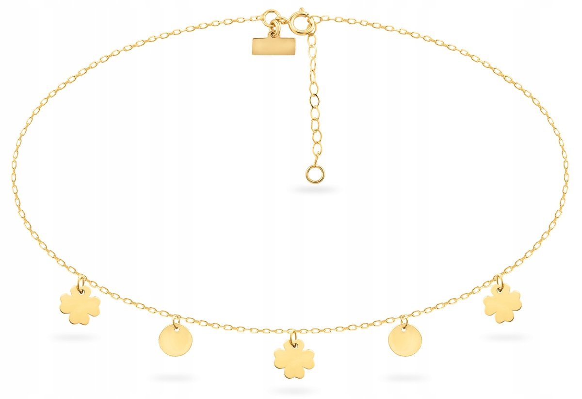 ZŁOTA BRANSOLETKA CHOKER KÓŁKO KONICZYNA 333