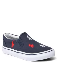 Buty dla chłopców - Ralph Lauren Polo Tenisówki Keaton Slip On RF103402 S Granatowy - grafika 1