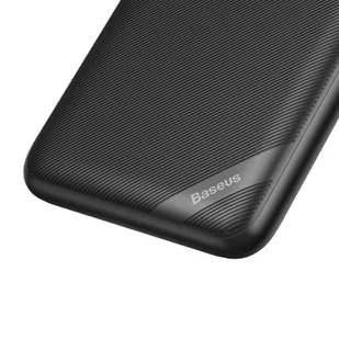 Baseus S10 power bank 10000mAh 18W bezprzewodowa ładowarka Qi 10W USB / USB Typ C PowerDelivery QC3.0 czarny (PPS10-01) - Ładowarki do telefonów - miniaturka - grafika 2