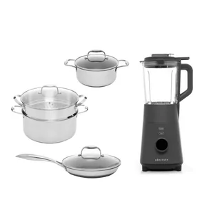 Zestaw naczyń STEAM & FRY Kohersen BLACK CUBE + Blender gotujący Kohersen NB800A - Blendery kielichowe - miniaturka - grafika 1