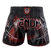 Spodnie sportowe męskie - Venum Muay Thai Shorts Spodenki Matupa Black/Red/Silver - miniaturka - grafika 1