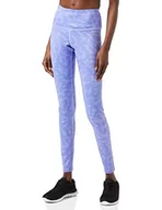 Legginsy - Mizuno Legginsy damskie z nadrukiem Fioletowy blask XL - miniaturka - grafika 1