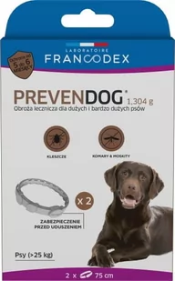Francodex Prevendog obroża biobójcza 75 cm psy od 25kg dwupak - Artykuły przeciw pasożytom - miniaturka - grafika 1