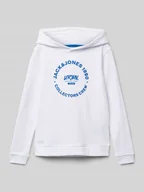Bluzy dla chłopców - Bluza z kapturem i nadrukiem z logo model ‘SIMON’ - miniaturka - grafika 1