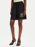 Spodenki damskie - PINKO Szorty materiałowe Lewis 105243 A2M7 Czarny Regular Fit - miniaturka - grafika 1
